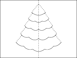Make-a-Christmas-Tree-Pop-up-Card-(Robert-Sabuda-Method)-Step-1-Version-2